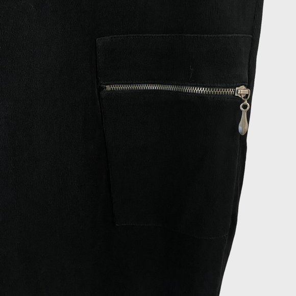 Chico's Travelers Comfort Fit Wide-Leg Black Zipper Pocket Pants Women's Size 2 - Picture 7 of 9